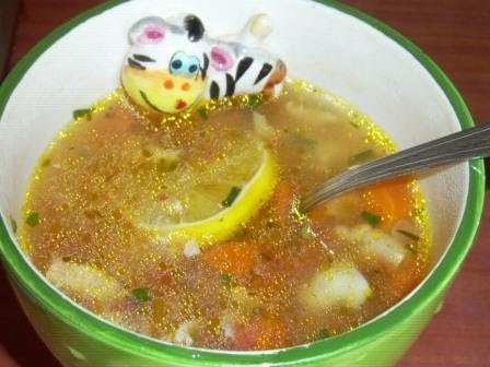 sopa de pollo clara